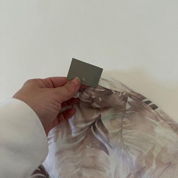 Cloth & Stone Palm Print High Rise Linen Blend Shorts Size L - Picture 3 of 6